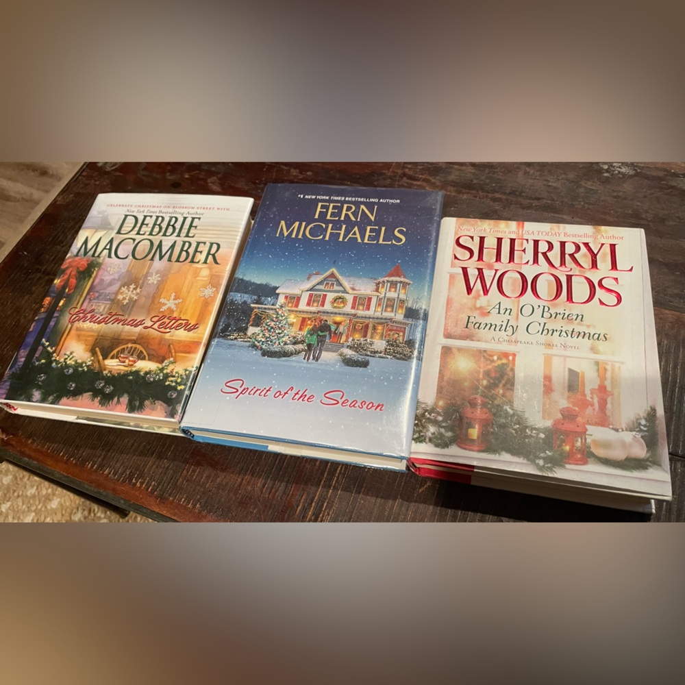Three Christmas Hardcover Books by an array of popular authors